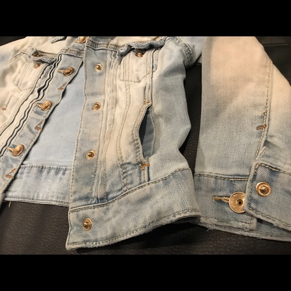 Zara Girls Denim Jacket Size 4/5 - Picture 3 of 7